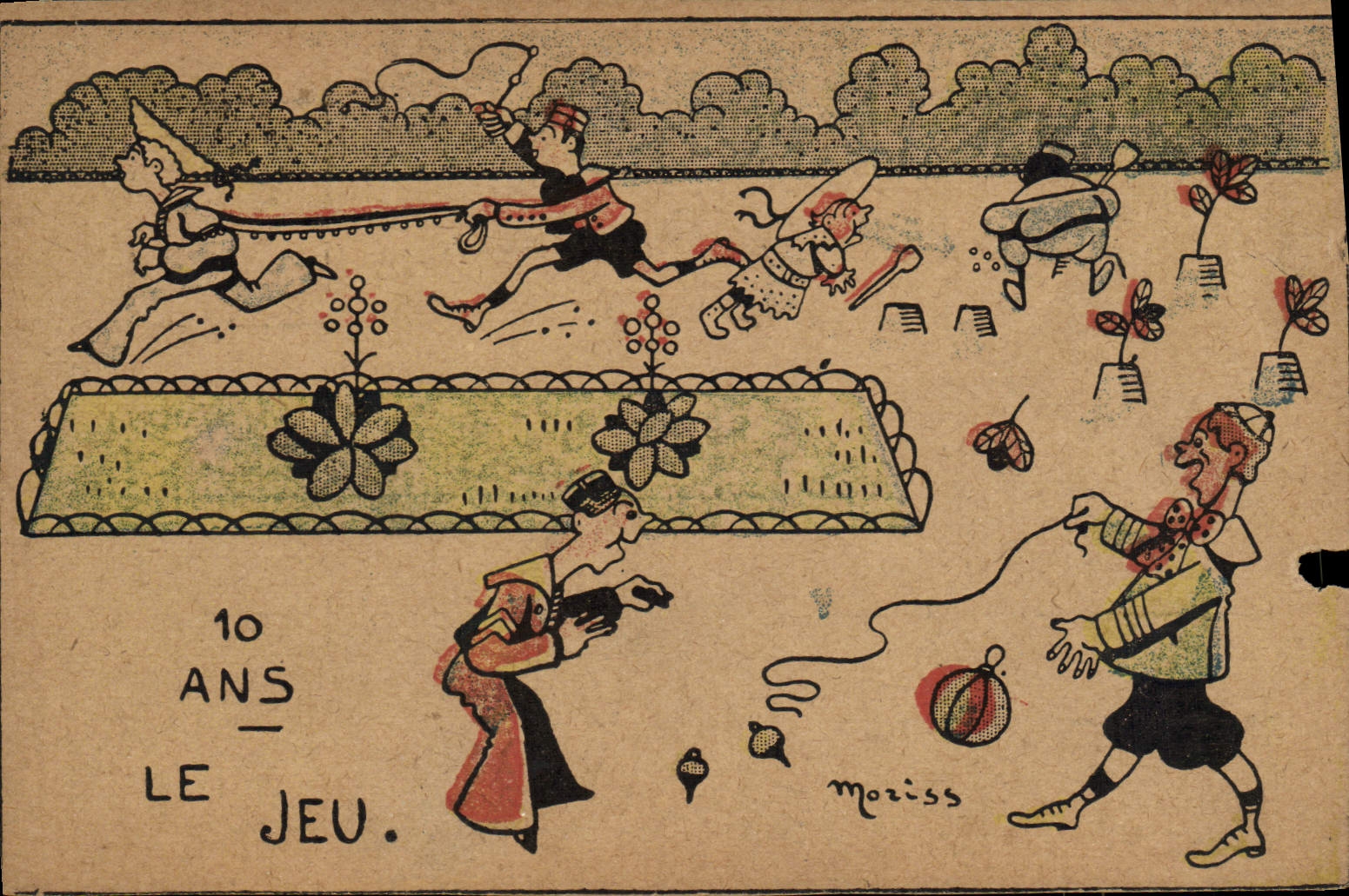 CPA Fantaisie Illustrateur 10 ans Le jeu Moriss 