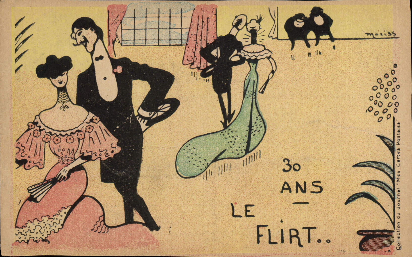 CPA Fantaisie Illustrateur 30 ans le flirt Moriss 