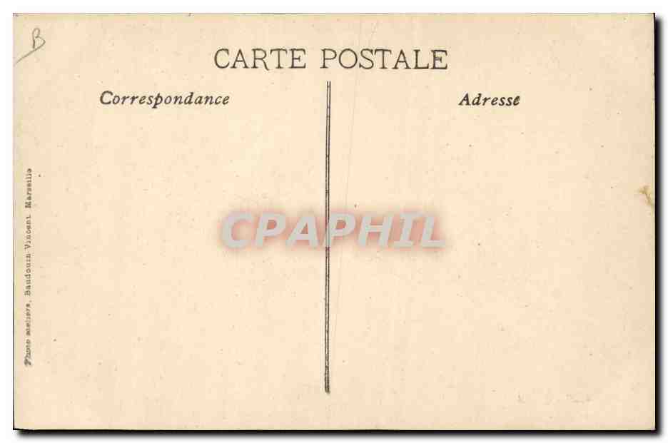 CPA Fantaisie Illustrateur Exposition Internationale d'Electricite Marseille 1908 Trombinetoscope  — Verso