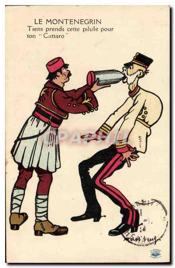 CPA Fantaisie Illustrateur Le Montenegrin Montenegro 