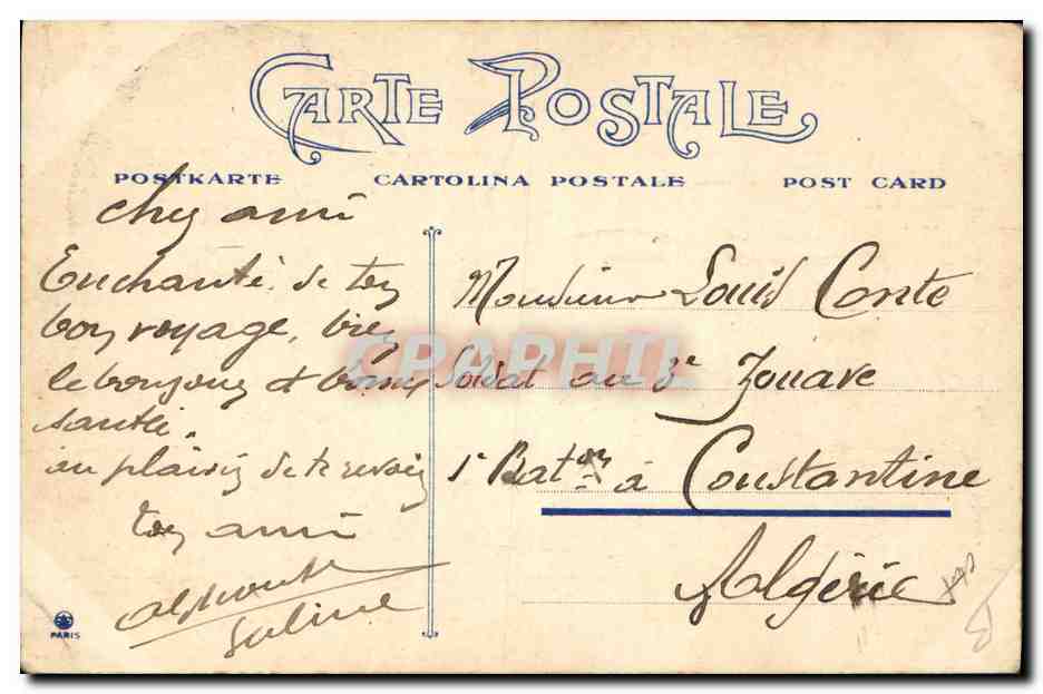 CPA Fantaisie Illustrateur Mouton Les entravees  — Rückseite