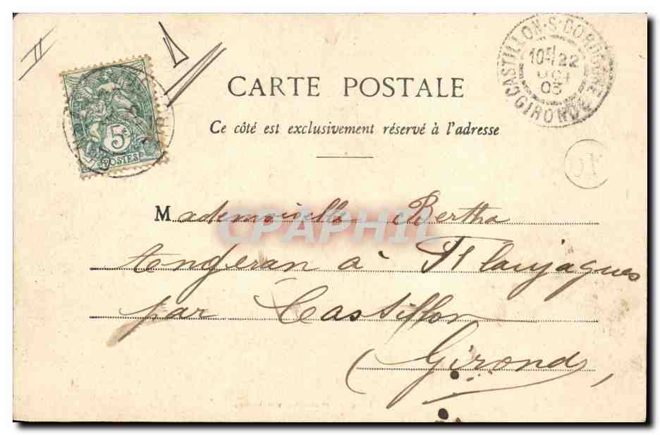 Les Clowns — Monsieur AUGUSTE en voyage — Phototypie A. Bergeret et Cie, Nancy — Verso