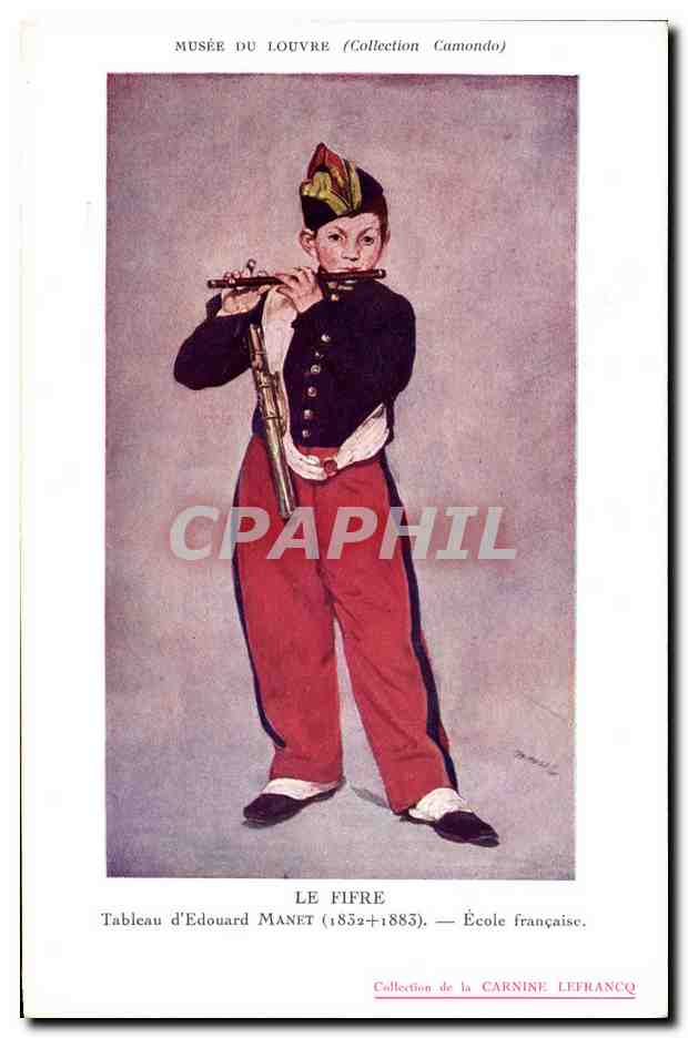 CPA Paris Musee du Louvre Camondo Le Fifre Edouard manet 