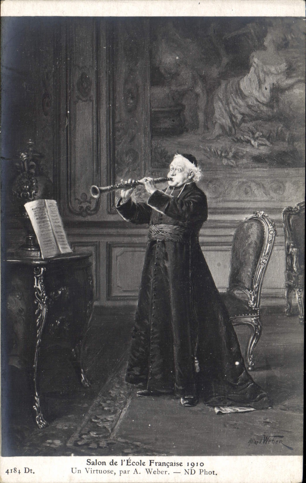 CPA Salon 1910 Un virtuose Weber Trompette 