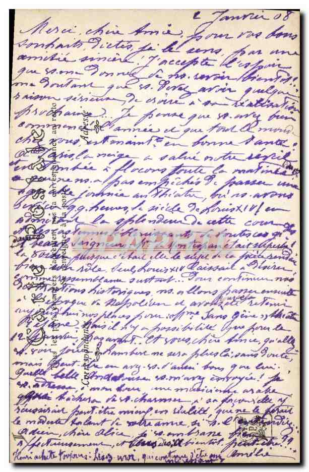 CPA Salon de 1907 Musicienne arabe Charles Landelle  — Rückseite