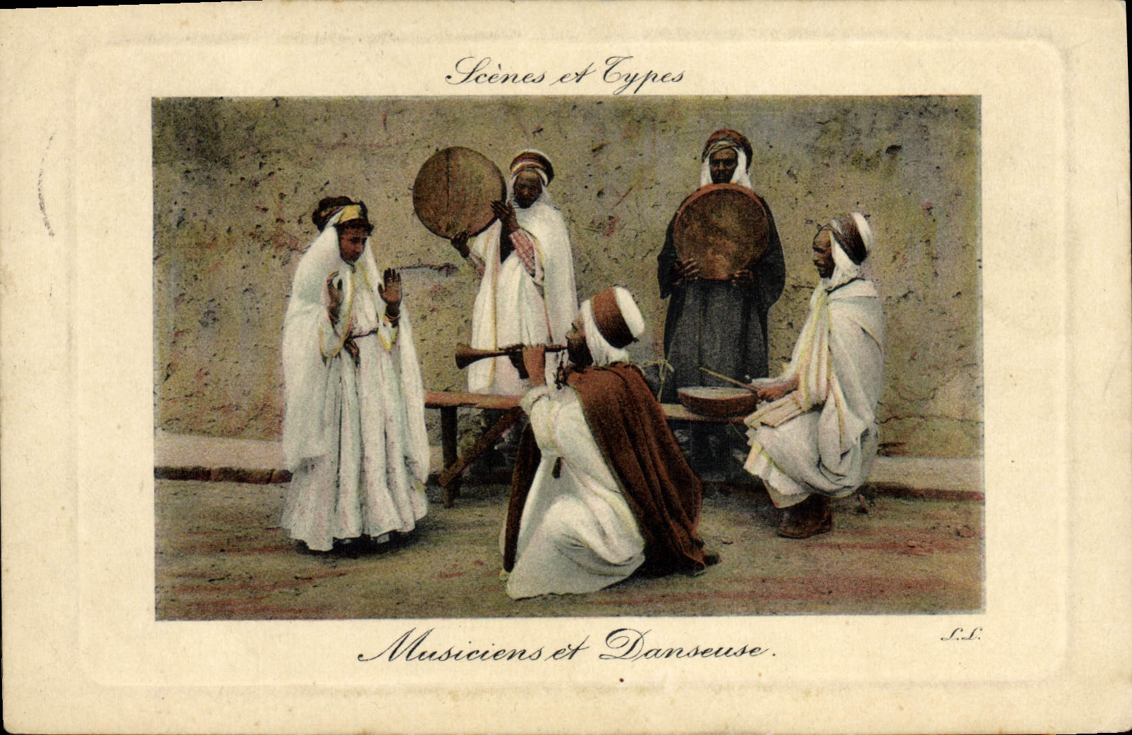 Musiciens et Danseuse — Scènes et Types — Lindt