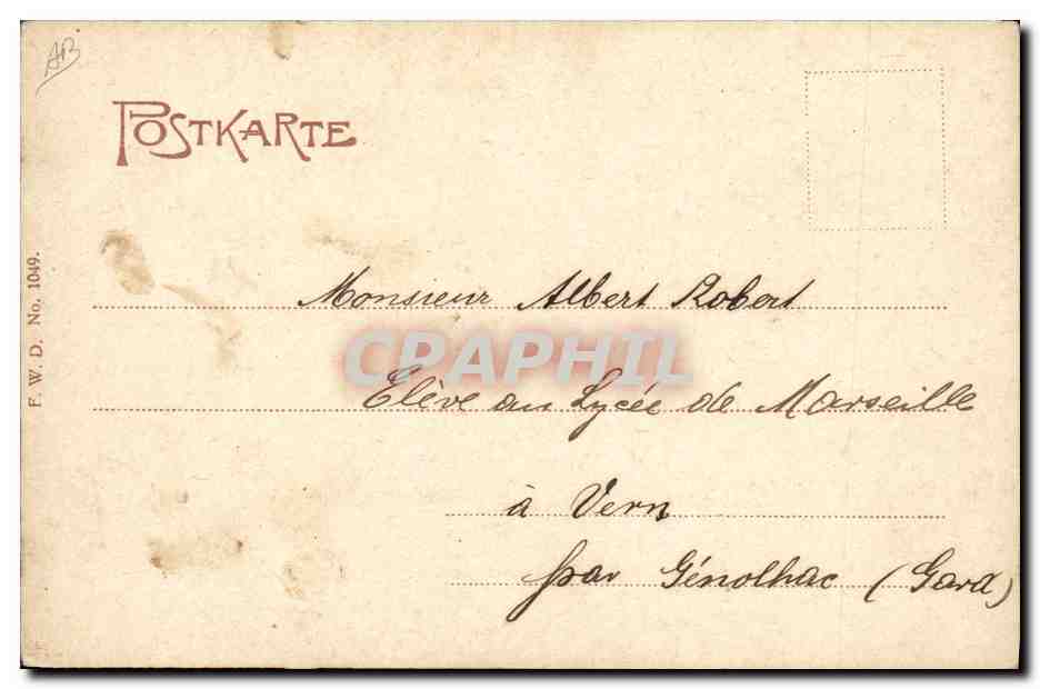 Défilé d'artistes indiens — Internationale Exposition de Jardinage Düsseldorf 1904 — éditeur Franz Pütz — Achterkant