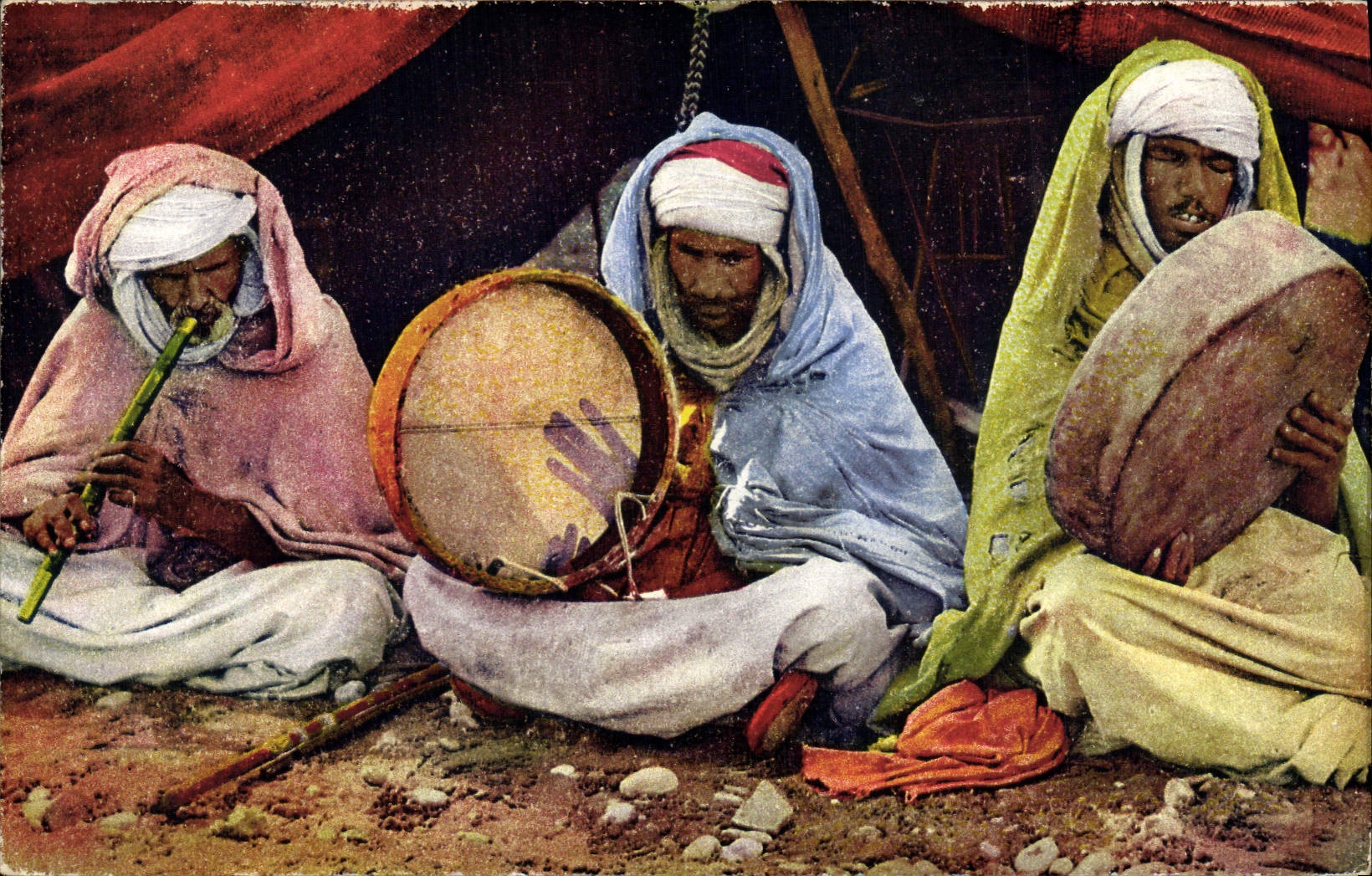 CPA Musiciens aveugles Afrique du Nord 