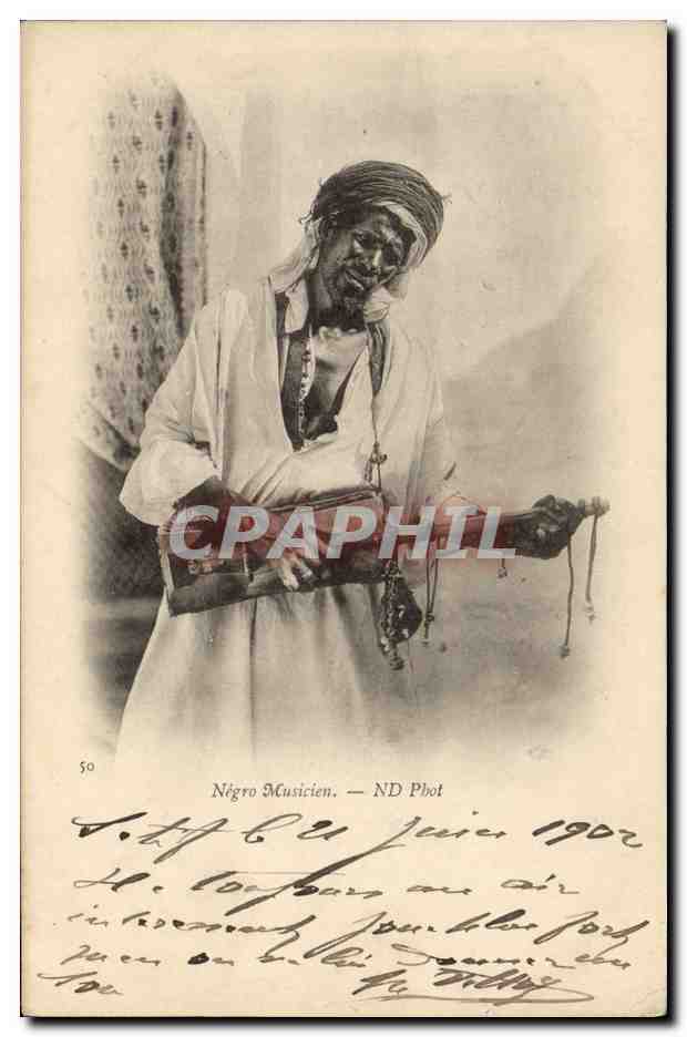 Négro Musicien — ND Phot, Juin 1902