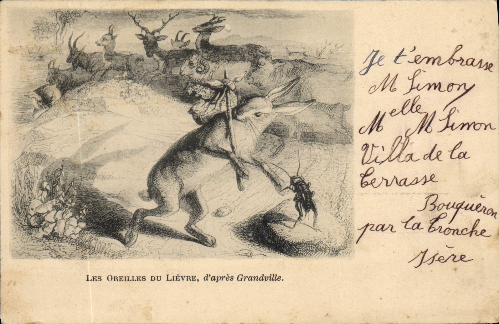 Les Oreilles du Lièvre, d'après Grandville — édition non identifiée
