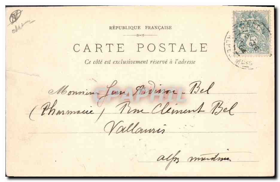 CPA Militaria Chasseurs Alpins Campement dans les Alpes  — Rückseite