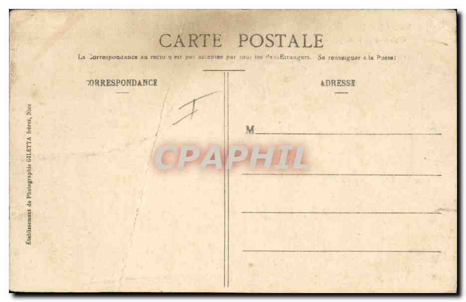 CPA Militaria Chasseurs Alpins  — Rückseite