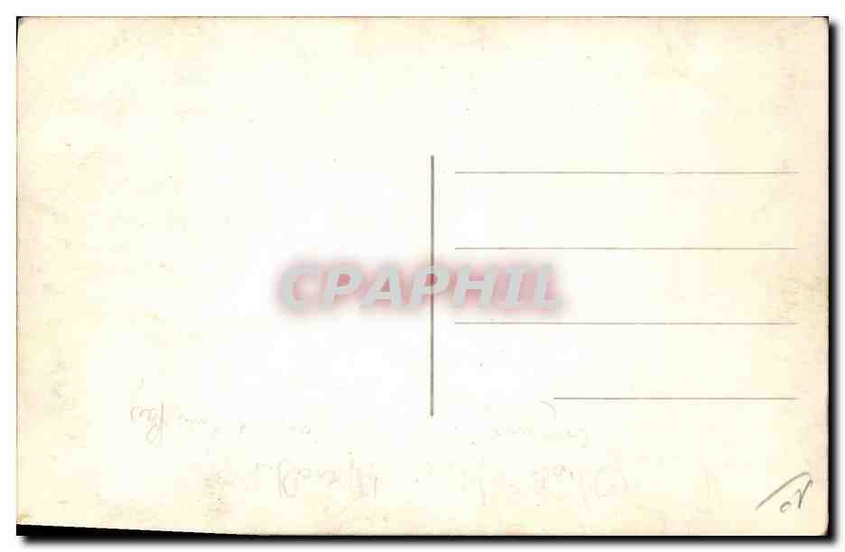 CARTE PHOTO Militaria Chasseurs Alpins  — Verso