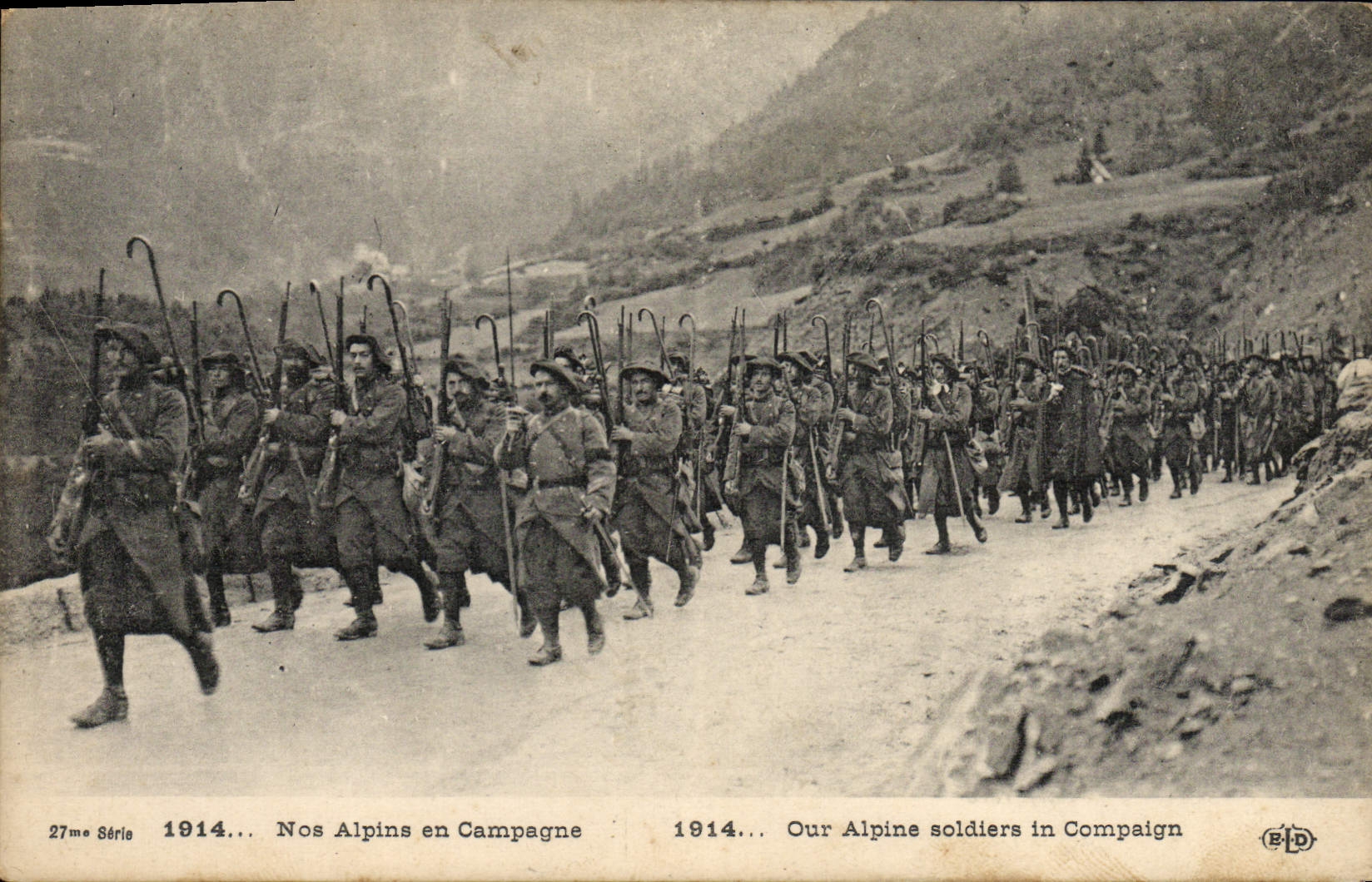 Nos Alpins en Campagne — 27me Série 1914 — Éditeur EID