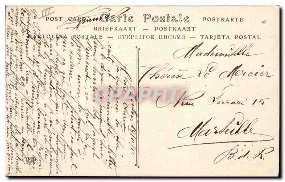Chasseurs Alpins en Reconnaissance — Cliché de Castex — A Sauvaigo, Nice — Verso
