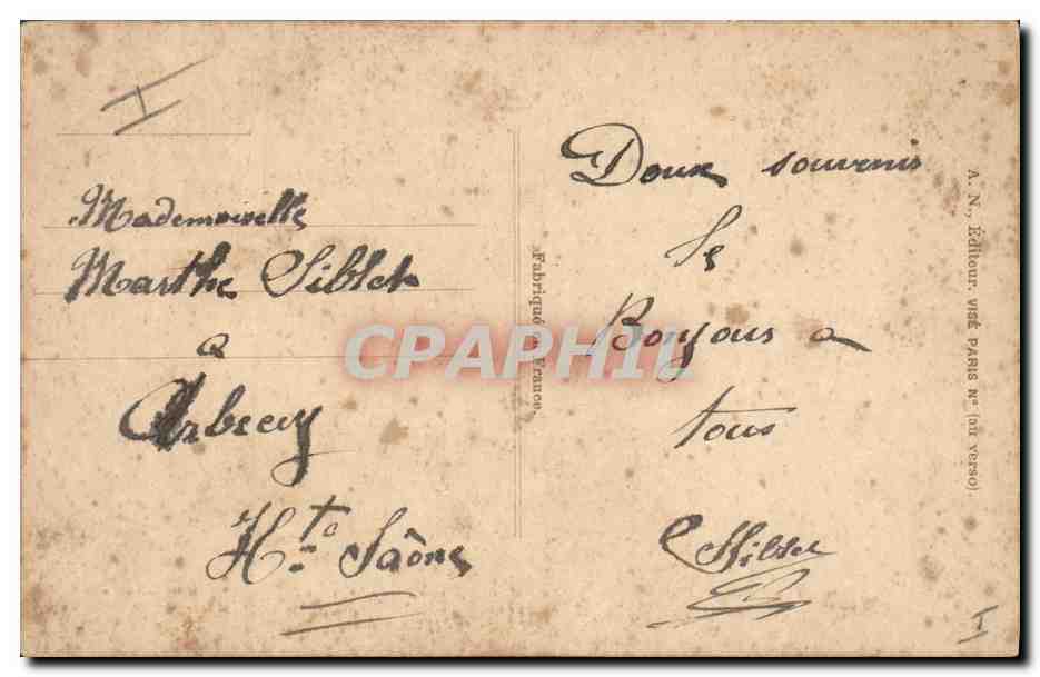 CPA Militaria Chasseurs Alpins et fantassins  — Rückseite