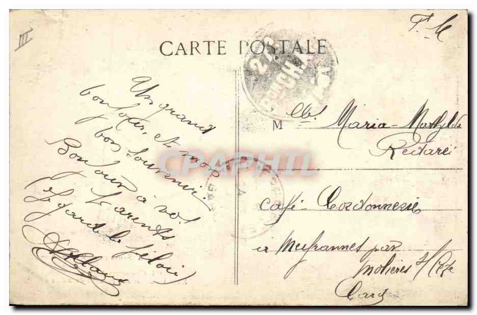 Chasseurs Alpins — Exercice de tir sur parapet de neige — A. Sauvaigo et Munier, Nice, n°155 — Verso