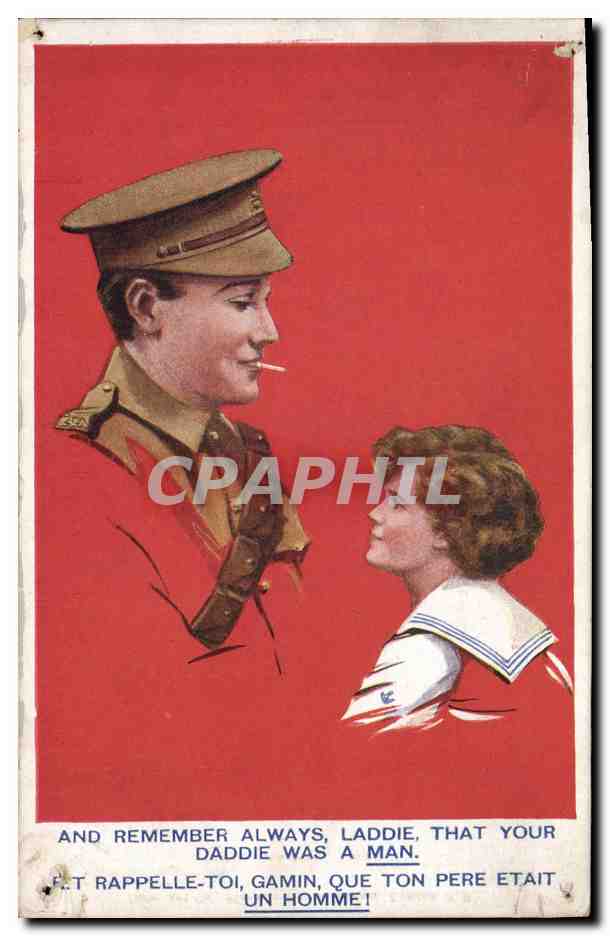 CPA Militaria Soldat Enfant 