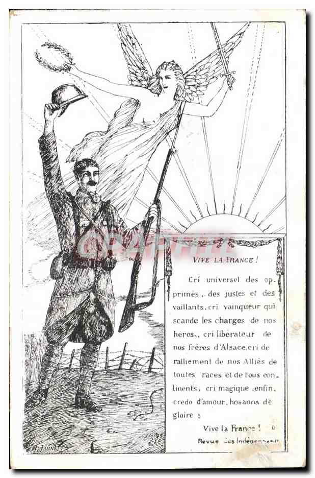 CPA Militaria Vive la France 