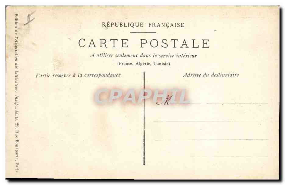 CPA Militaria Vive la France  — Rückseite