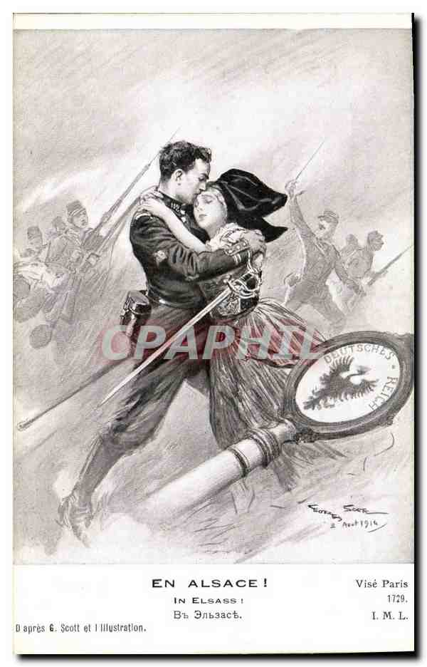 CPA Militaria En Alsace 