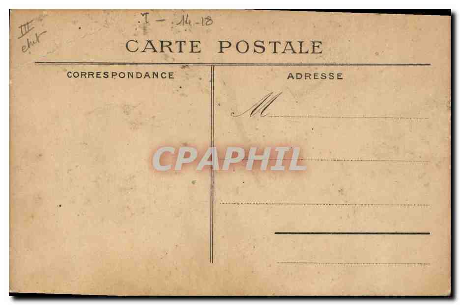 CPA Militaria Le temoin angoisse Paris Tour Eiffel  — Rückseite