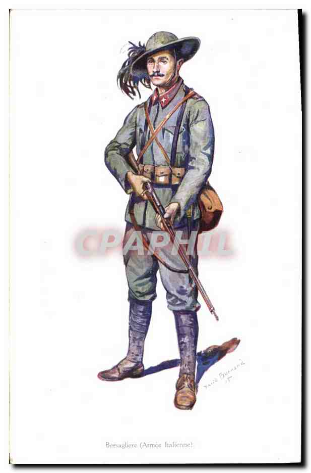 CPA Militaria Bersagliere Armee italienne 
