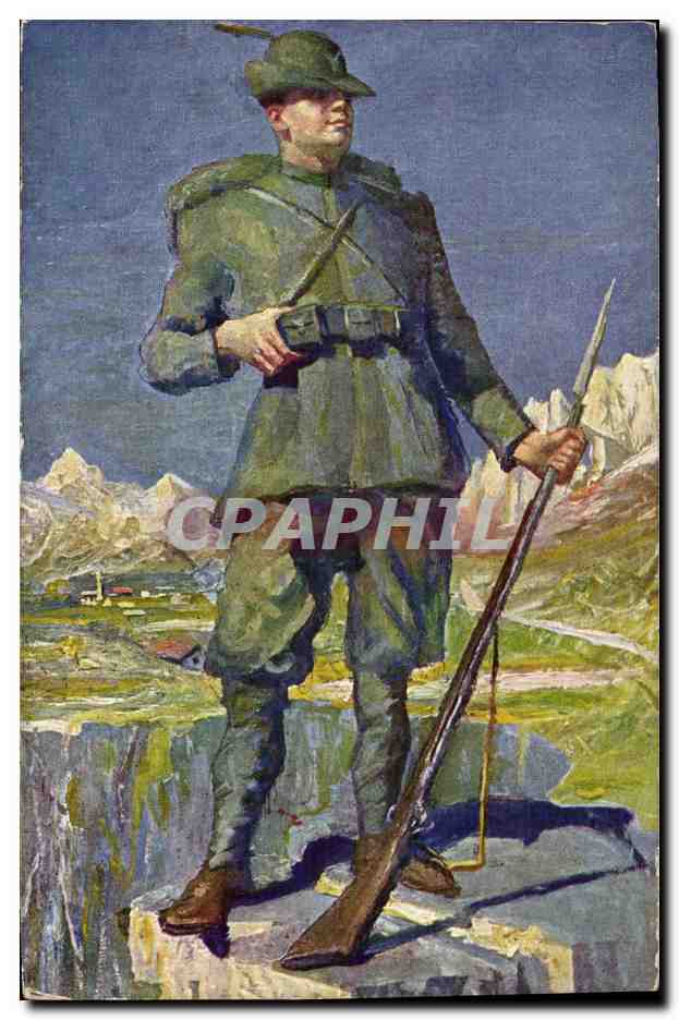 CPA Militaria Amisani Il guardian dell Alpi 