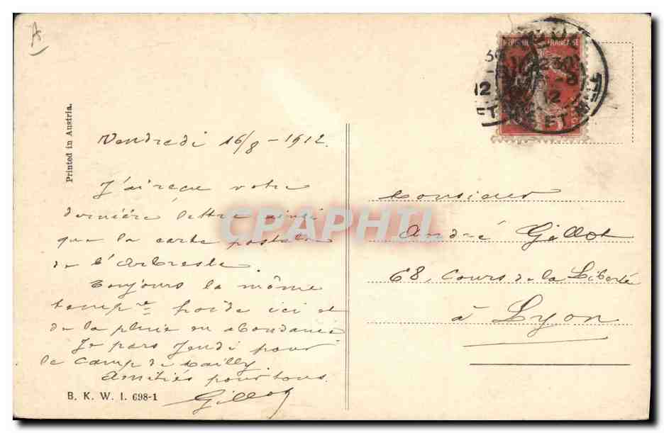 CPA Militaria  — Rückseite