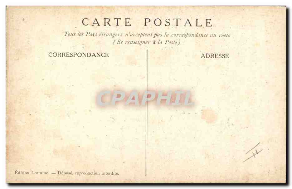 CPA Militaria Les monstres des cathedrales Francois Joseph Gargouille  — Rückseite