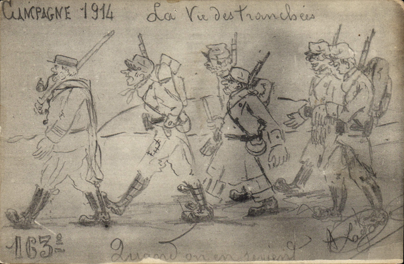 CPA Militaria La vie des tranchees 
