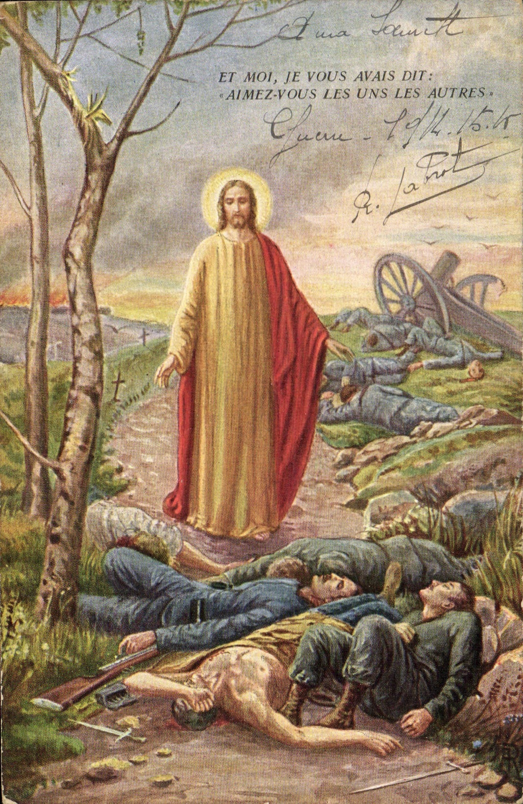 CPA Militaria Christ 