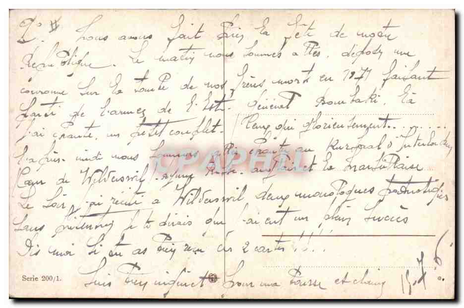 CPA Militaria Christ  — Verso
