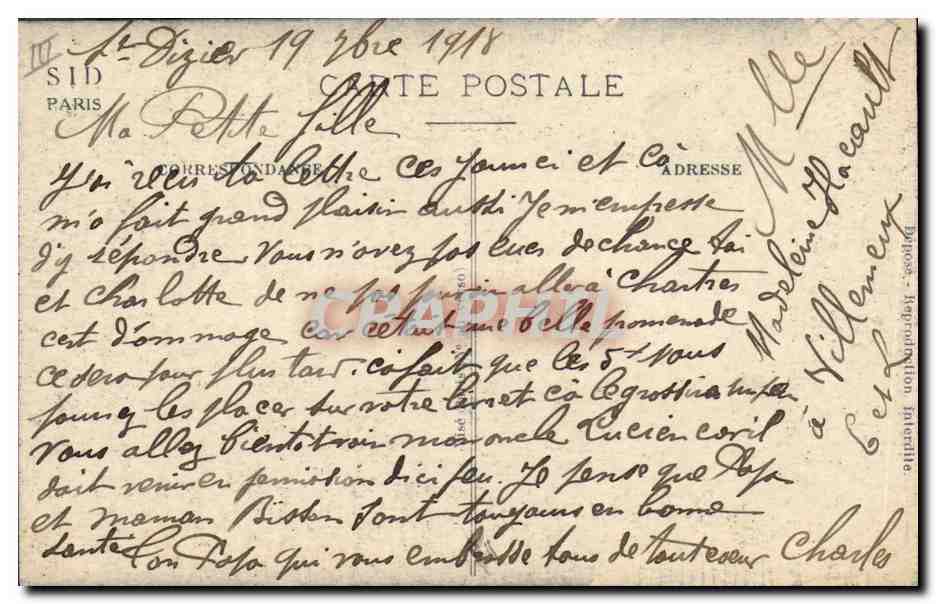 CPA Militaria Guichet militaire  — Rückseite