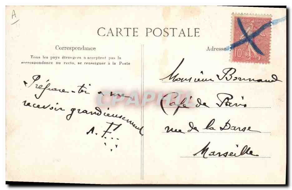 CPA Fallieres  — Verso