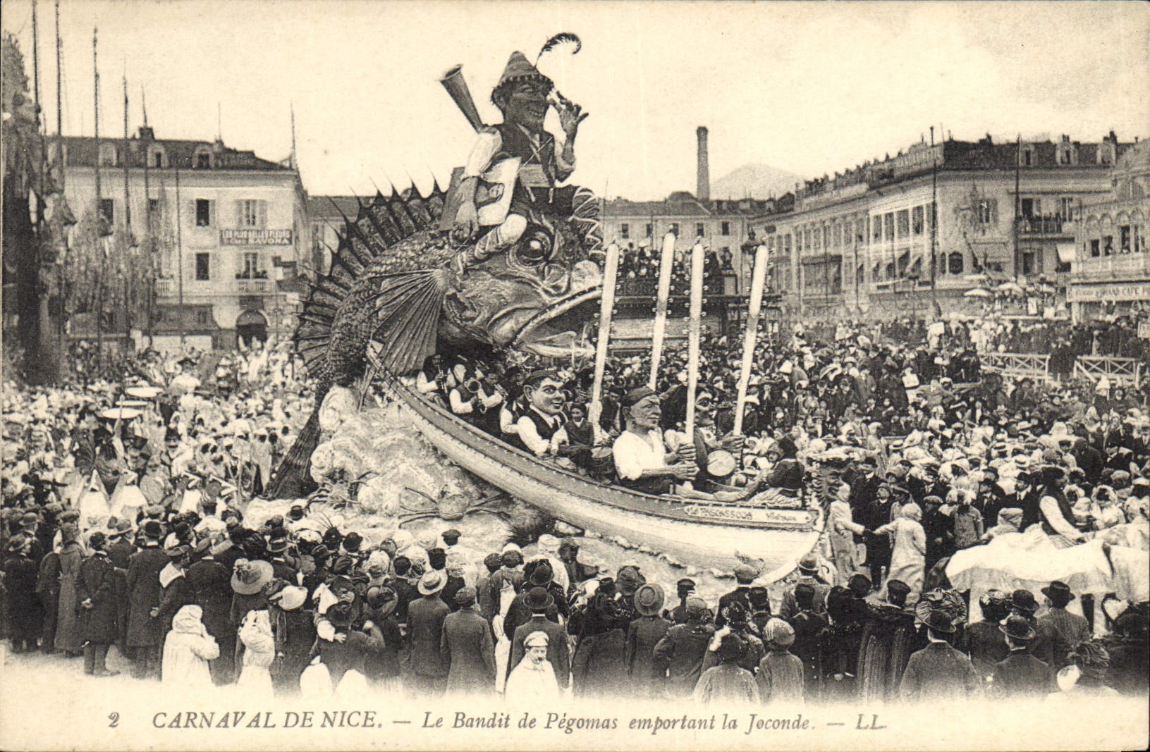 Carnaval de Nice — Le Bandit de Pégonas emportant la Joconde — LL