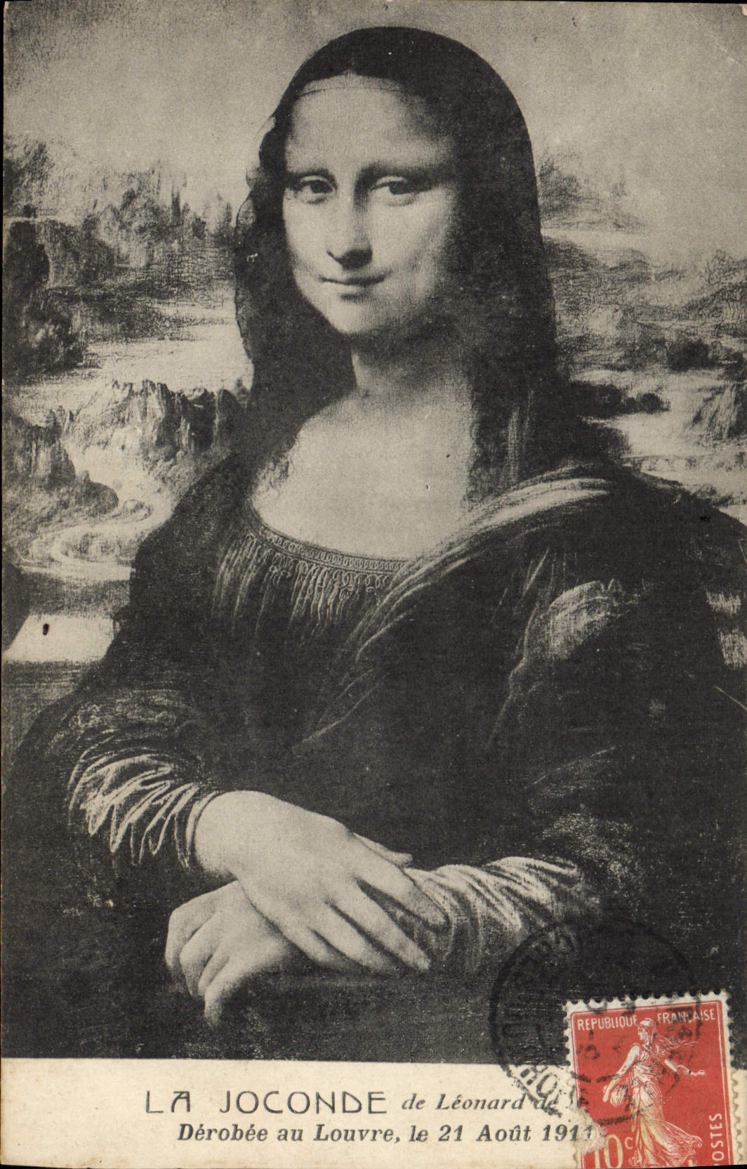 CPA Paris Musee du Louvre La Joconde Leonard de Vinci 