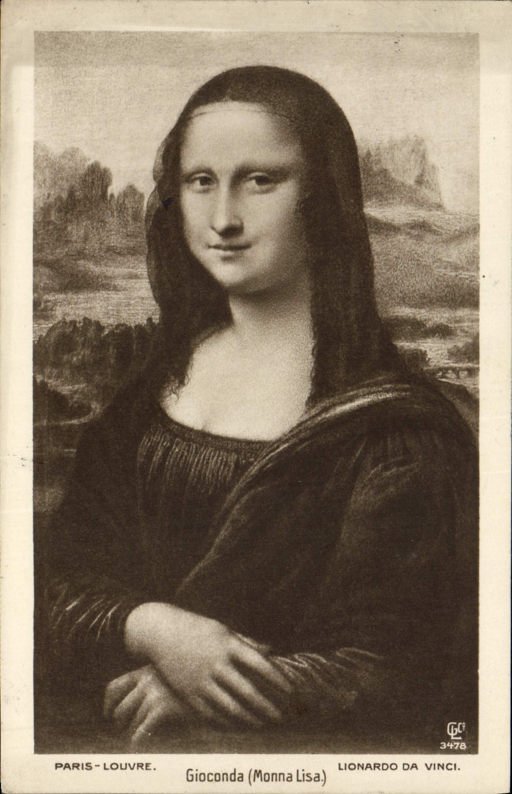 CPA Paris Musee du Louvre La Joconde Leonard de Vinci 