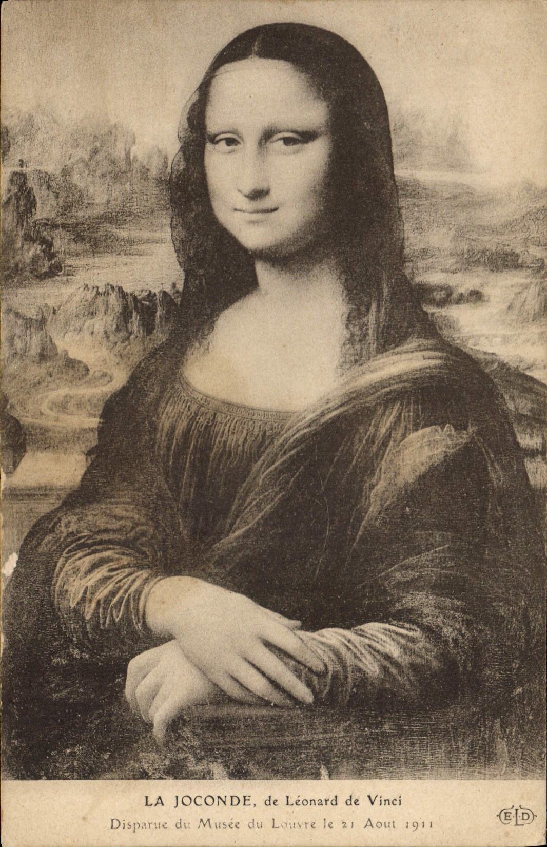 CPA Paris Musee du Louvre La Joconde Leonard de Vinci 