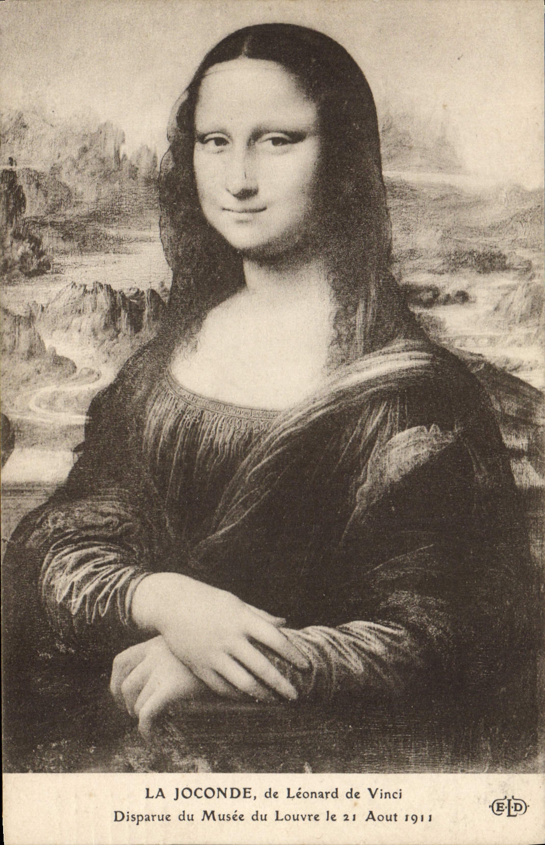 CPA Paris Musee du Louvre La Joconde Leonard de Vinci 