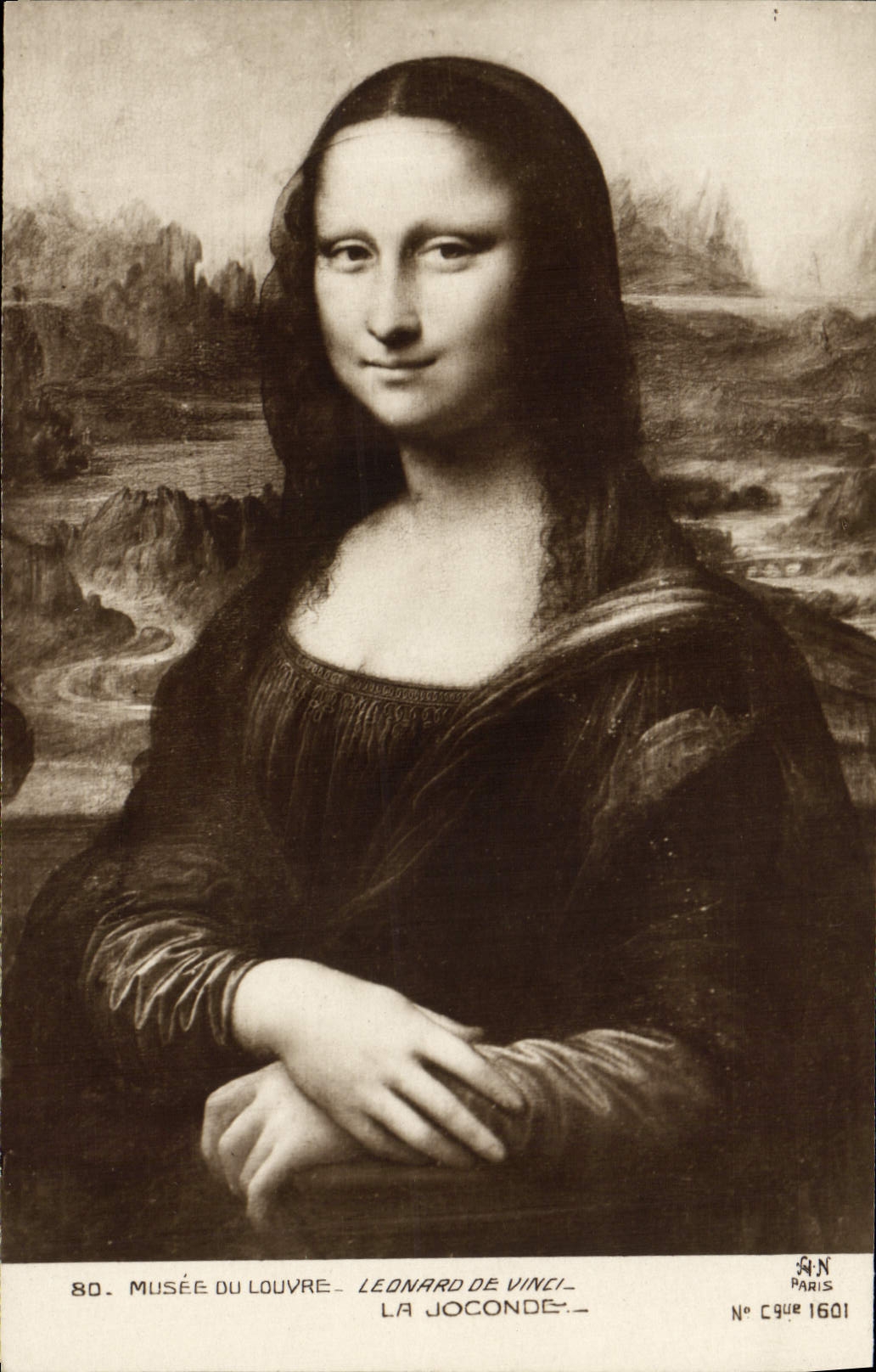 CPA Paris Musee du Louvre La Joconde Leonard de Vinci 