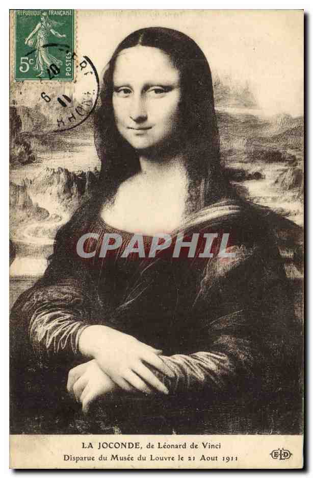 CPA Paris Musee du Louvre La Joconde Leonard de Vinci 