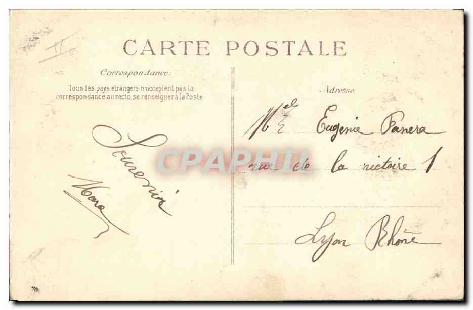 CPA Paris Musee du Louvre La Joconde Leonard de Vinci  — Verso