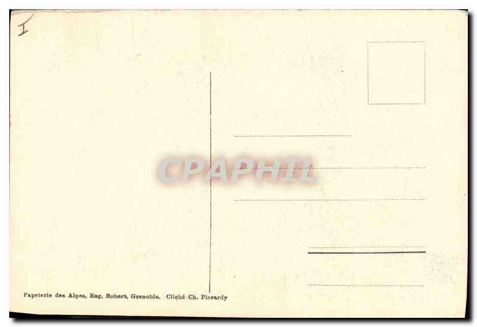CPA Musee de Grenoble Ernest Hebert Projet de la decoration pour l'abside du Pantheon Paris  — Verso