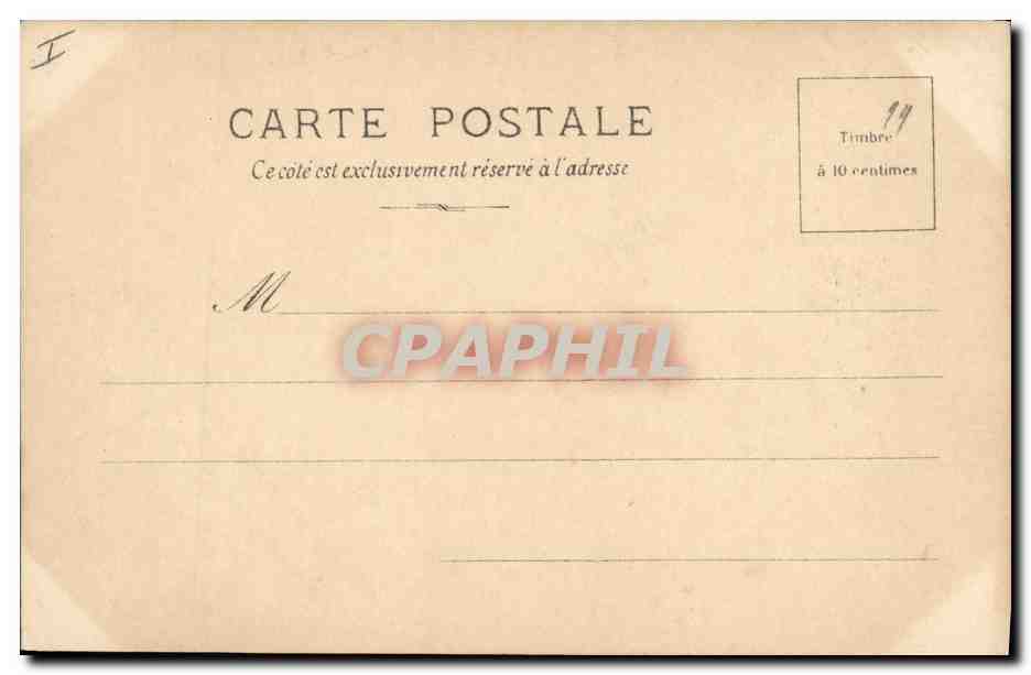 CPA Paris Musee du Louvre Kauffmann La baronne de Kaudener et sa fille  — Verso