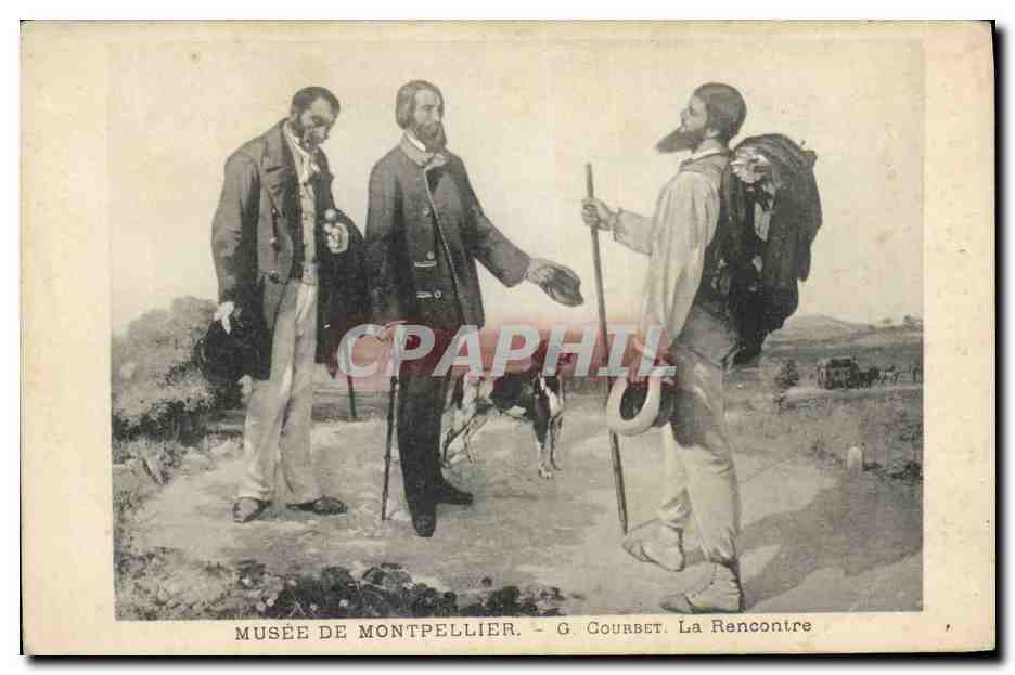 CPA Musee de Montpellier Courbet La rencontre 