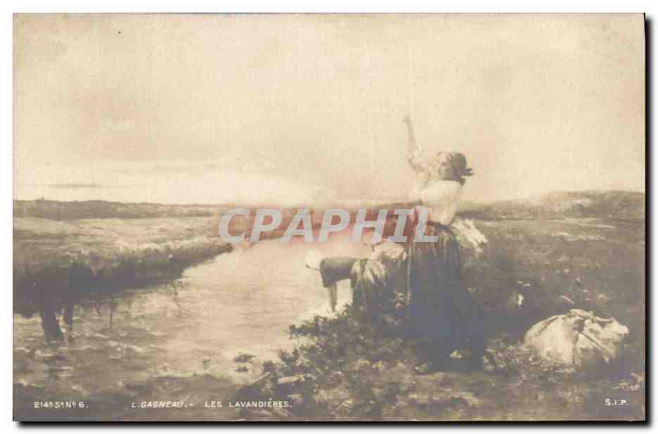 CPA Gagneau Les lavandieres 