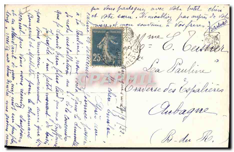 CPA Salon Bellanger Retour du clos  — Verso