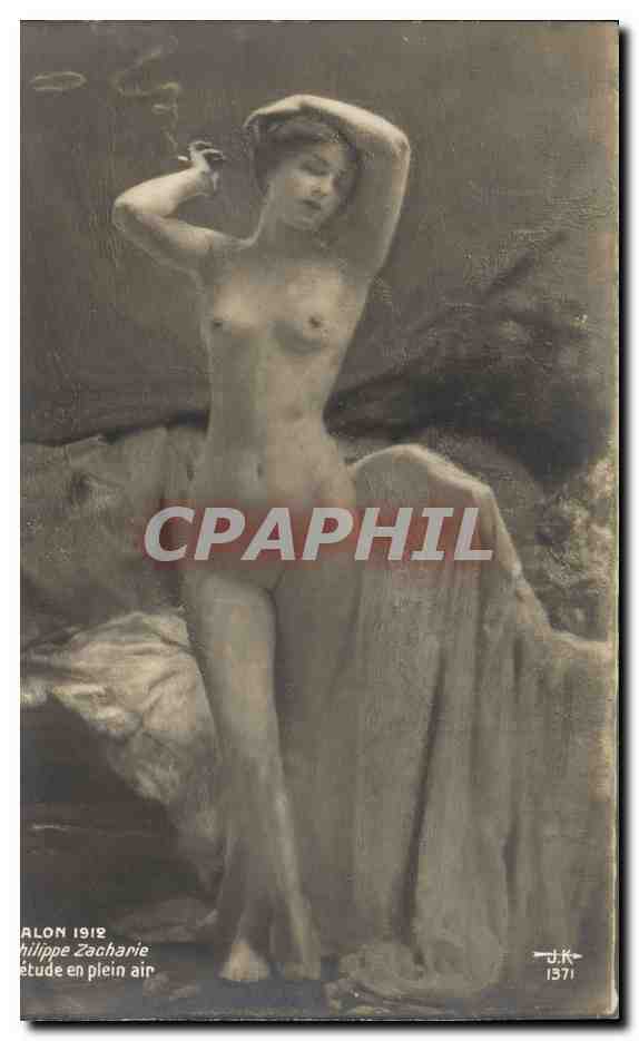 CPA Salon 1912 Philippe Zacharie L'etude en plein air 