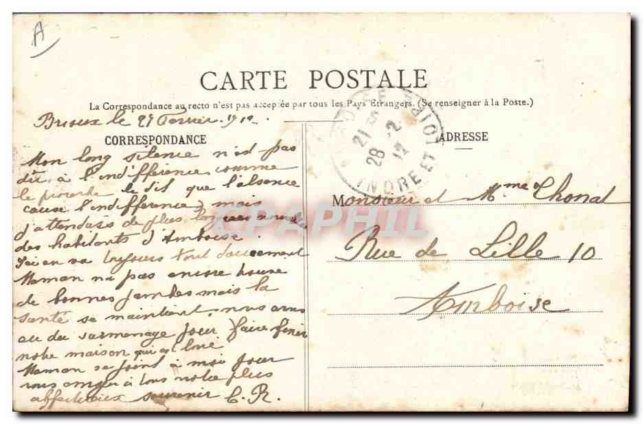 CPA Folklore En Poitou Coiffe dite La pelleboise Paysanne en deuil  — Verso